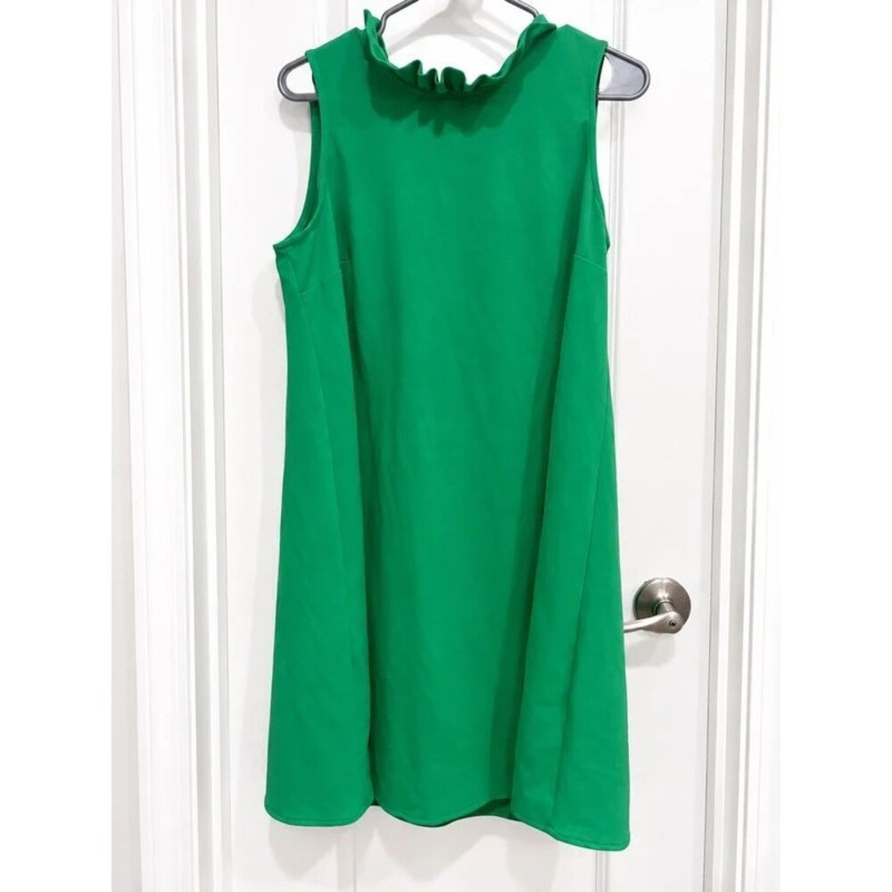 London Times Women’s Size 8 Emerald Green Sleeveless Shift Dress
